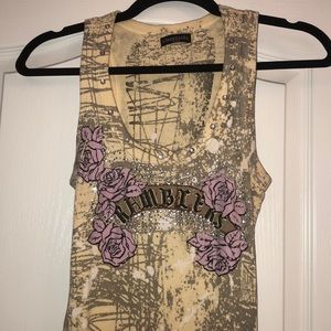 Rhinestone tank top